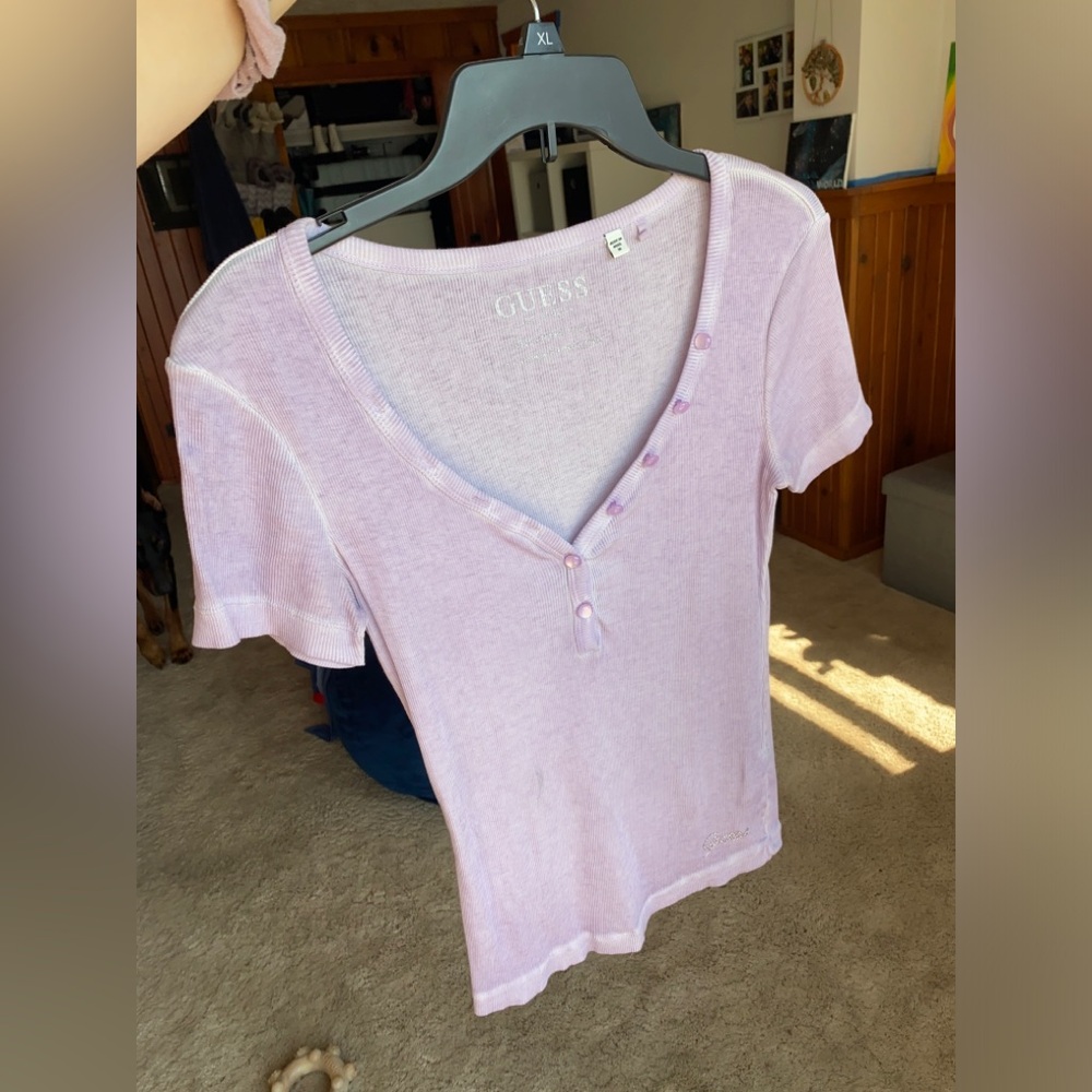 Low v cute shirt